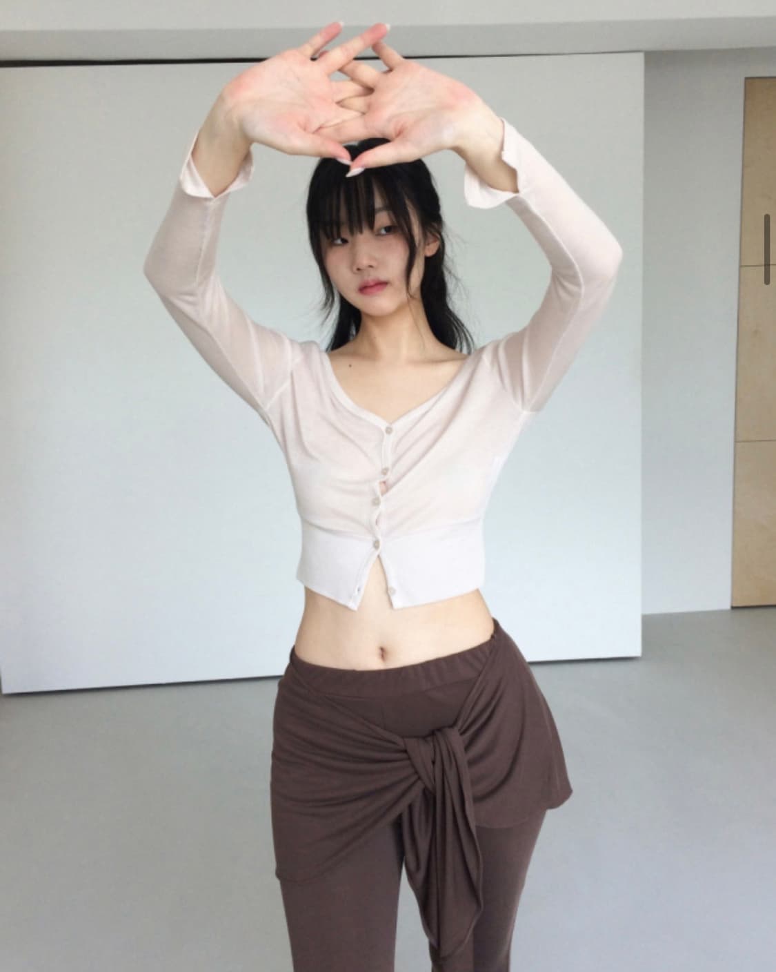 Cladda sheer slim cardigan 상품이미지1