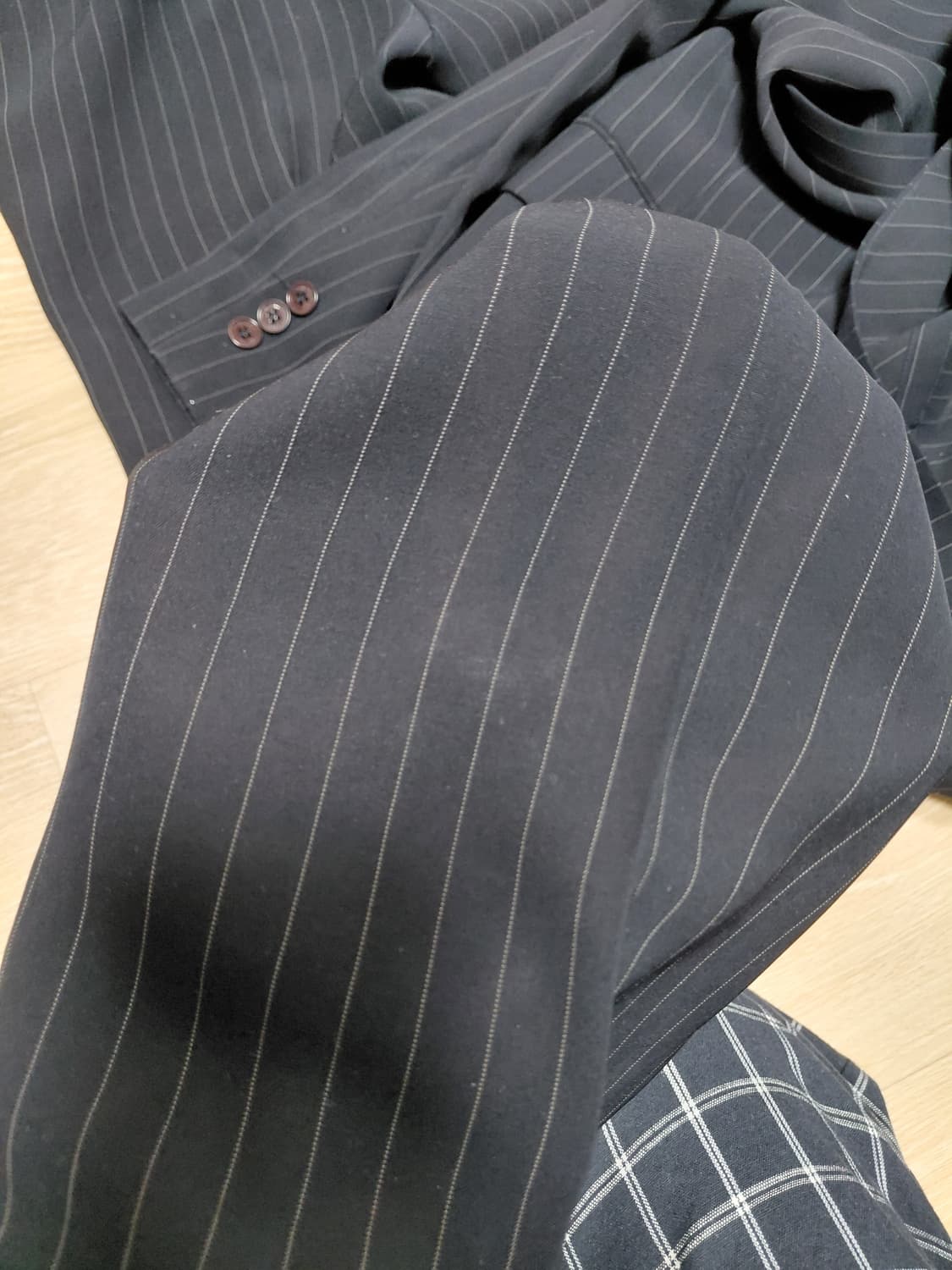 renoma 레노마 여름 네이비 스트라이프 정장 셋업 상품이미지9