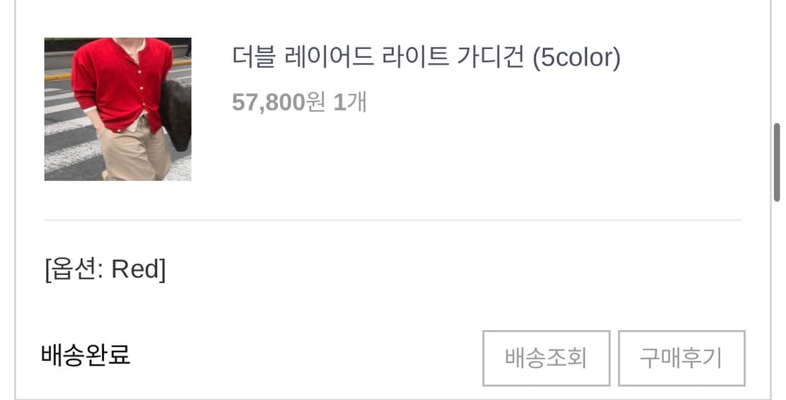 호아이보 더블 레이어드 가디건 상품이미지2