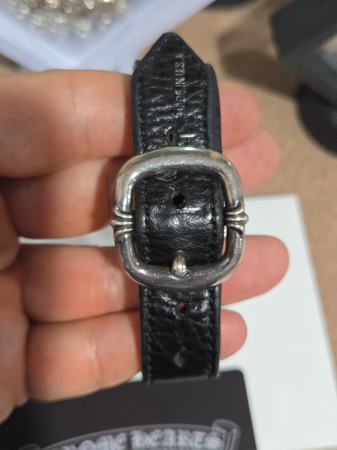 크롬하츠 타이니 건슬링어 가죽팔찌 상품이미지6