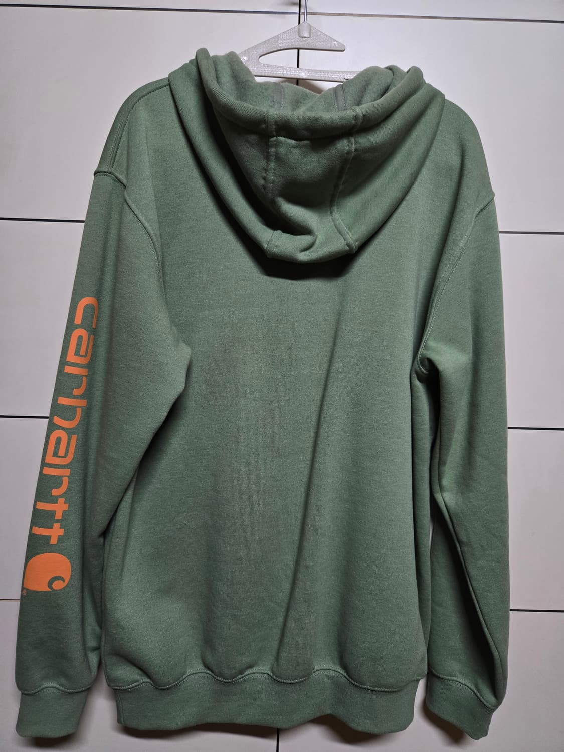 칼하트 뮤트 그린 기모 후드티셔츠(미착용) 상품이미지3