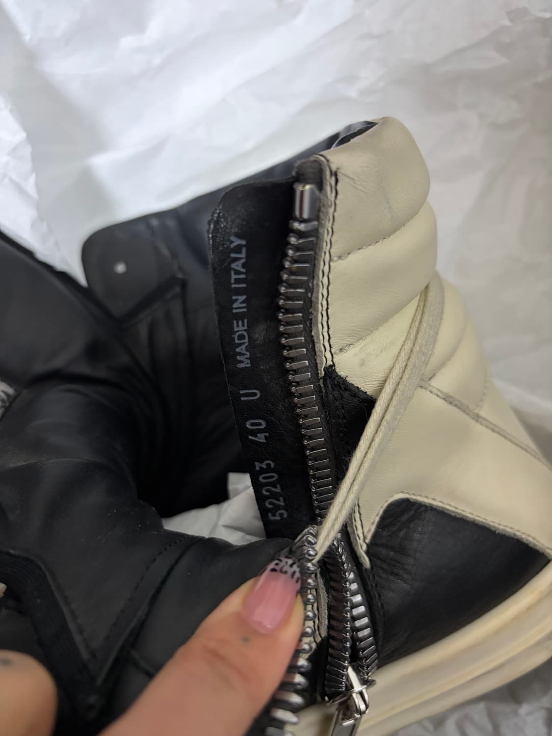 릭오웬스 지오바스켓 40 사이즈 상품이미지5