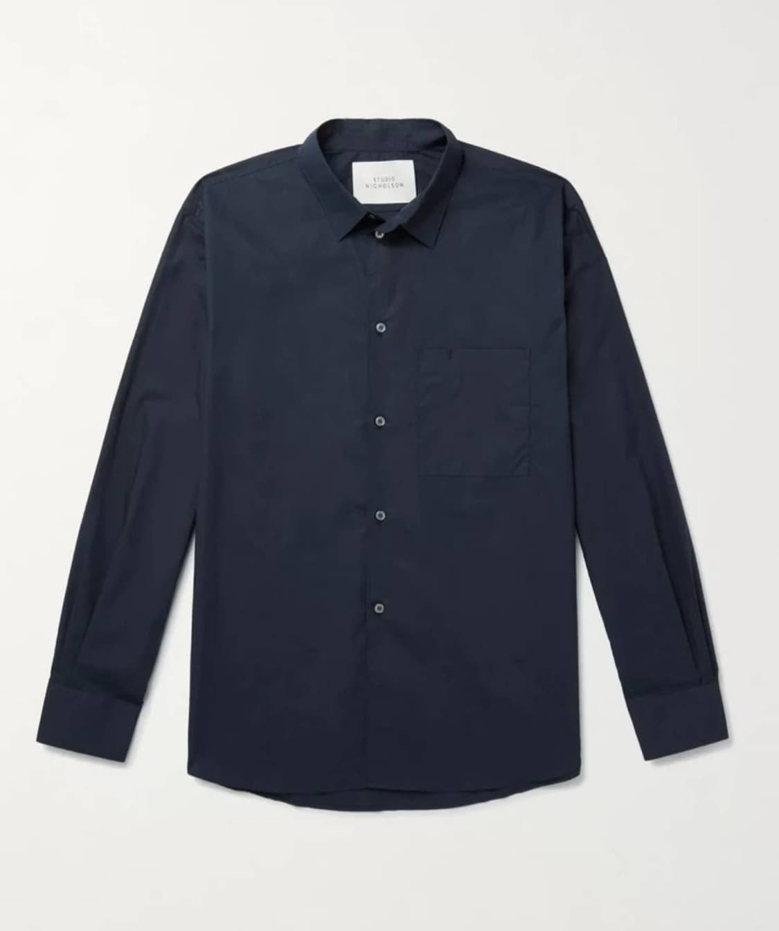 스튜디오니콜슨 네이비 셔츠 M 상품이미지2