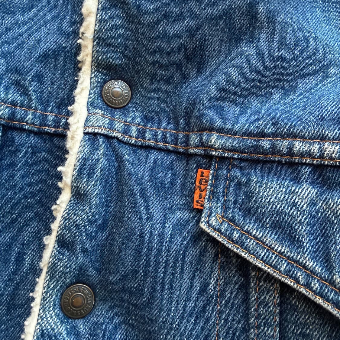 80s 리바이스 오렌지탭 쉐르파 자켓 상품이미지4