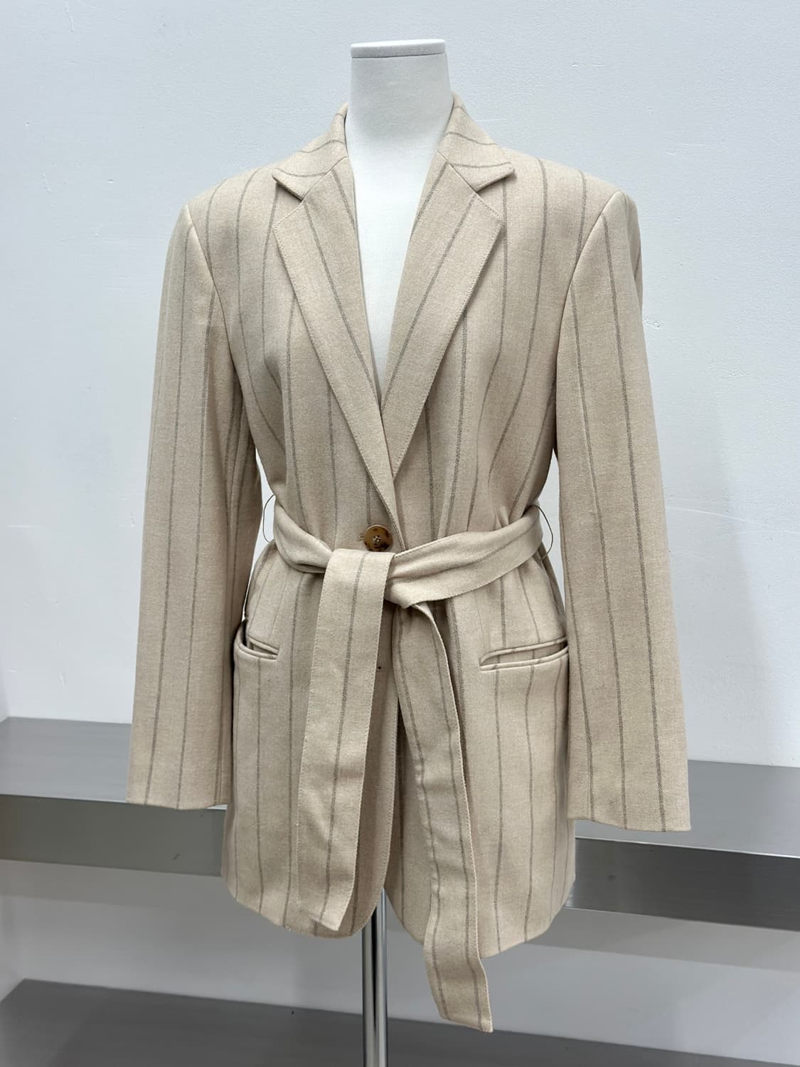 랑방 컬렉션 울 벨티드 자켓  상품이미지5