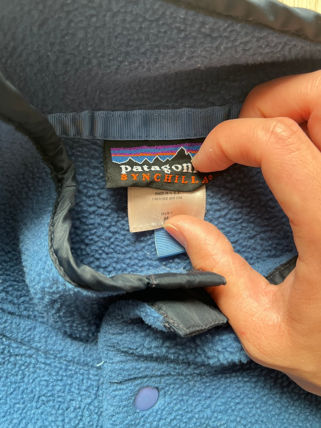 90s 00s usa 미제 파타고니아 신칠라 네이비 m 상품이미지4
