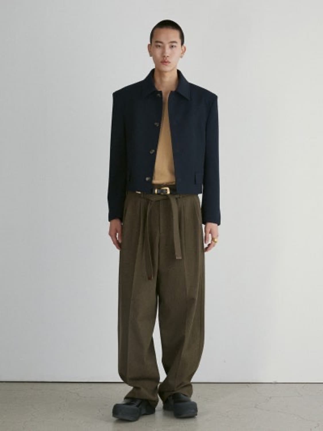 렉토/울 블렌드 숏 자켓 다크 네이비/ XL 상품이미지2