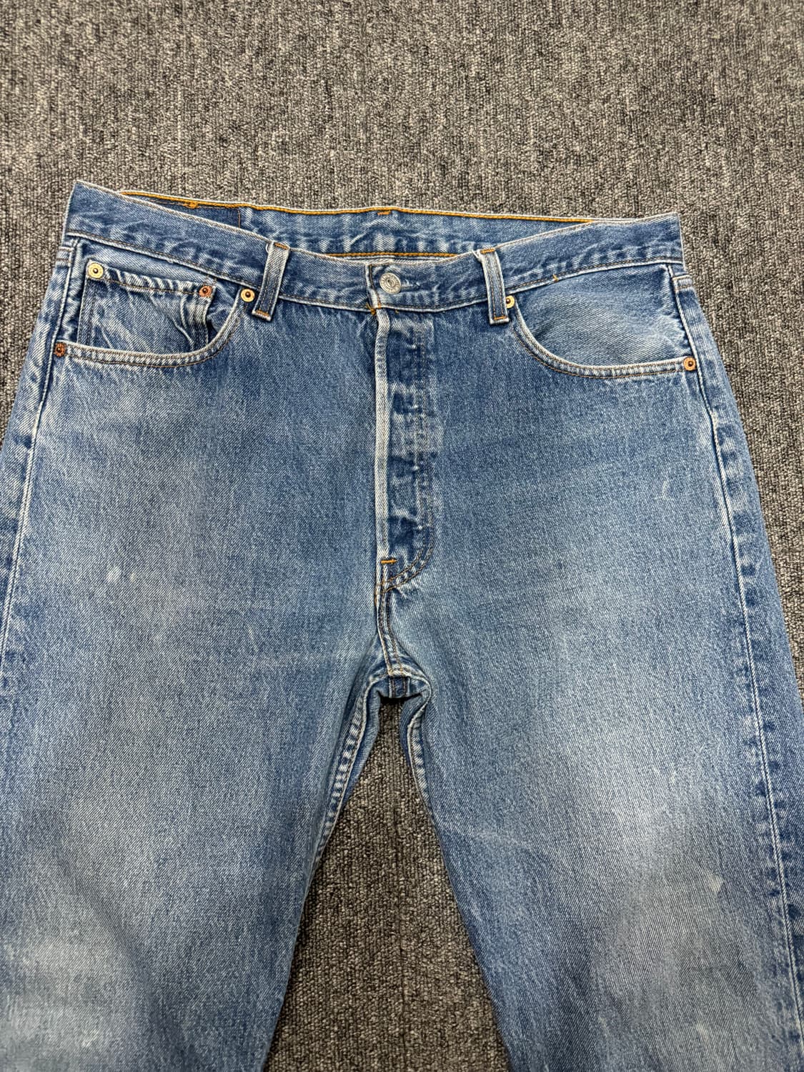 90s 리바이스 501xx USA 데님 빈티지 미디엄블루 36 상품이미지4