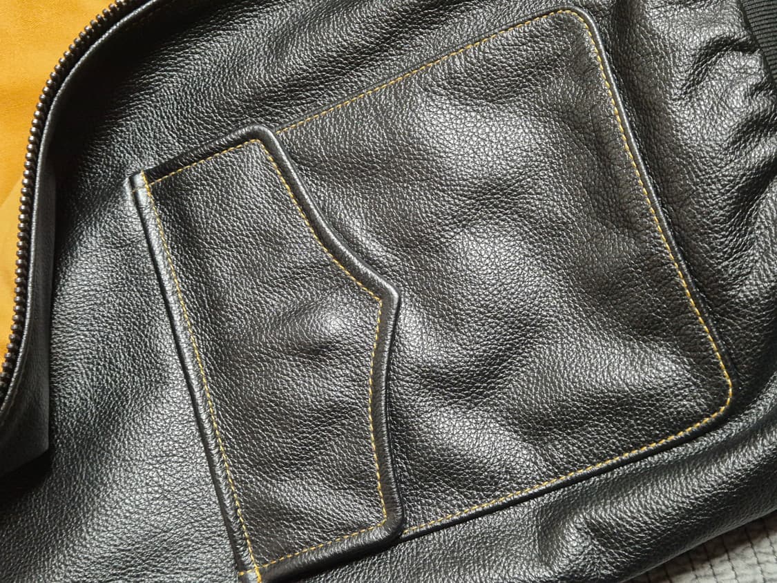 알리 소가죽 A2 자켓 XL 블랙 A-2 자켓 상품이미지6