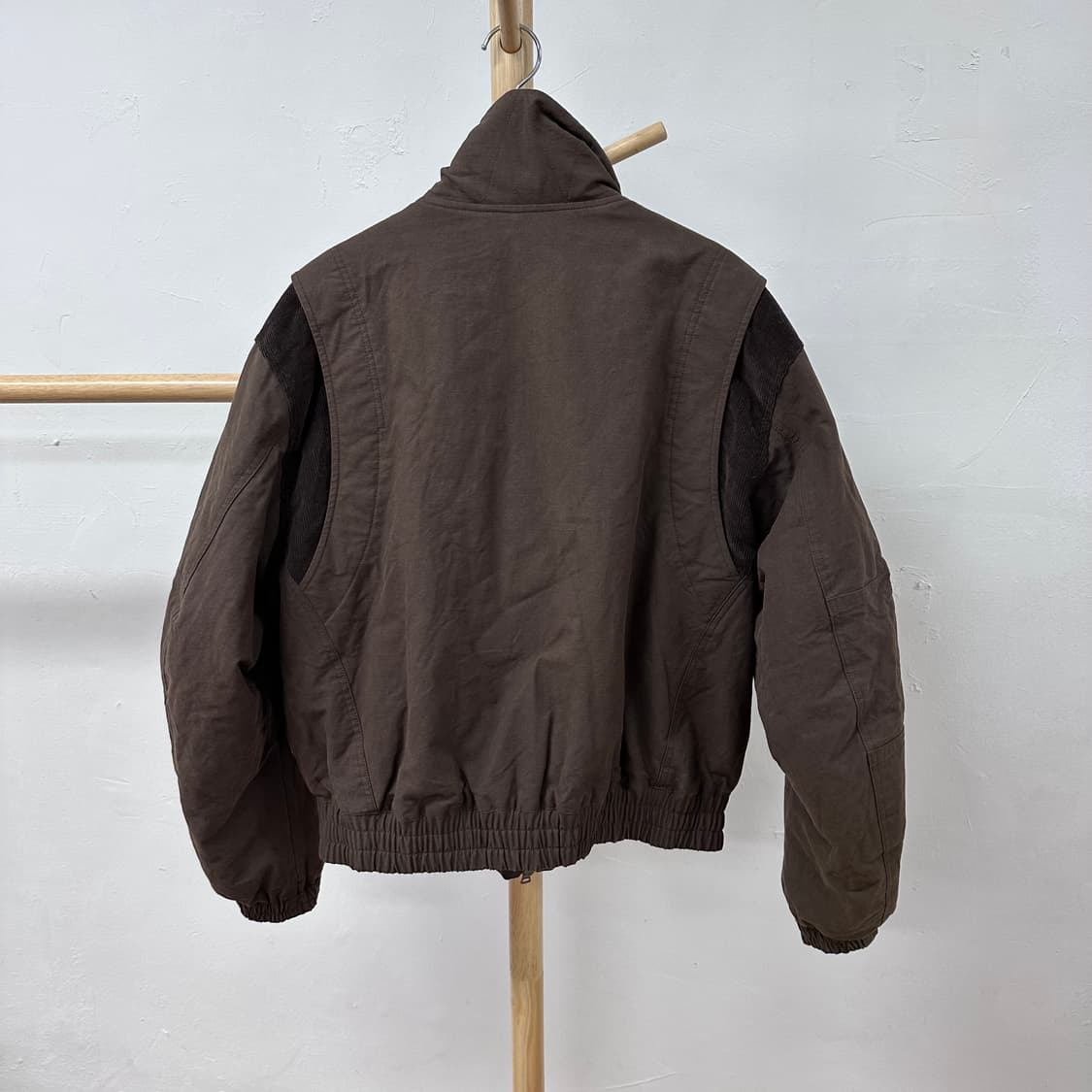 ILCORSO 일꼬르소 크롭 파일럿 자켓 브라운 L사이즈 J32 상품이미지4