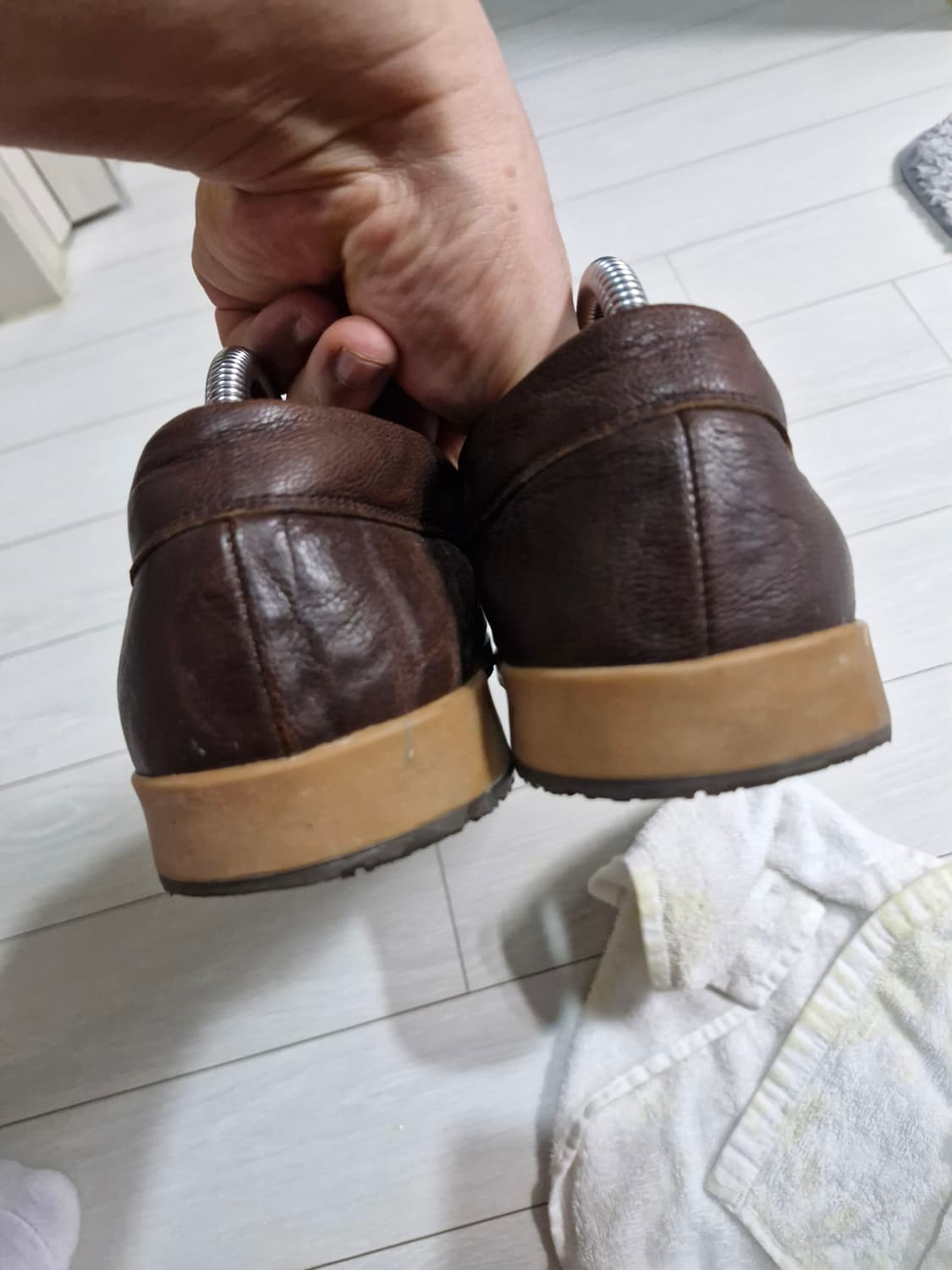 미소페 남성 브라운 소가죽  로퍼 275 상품이미지3