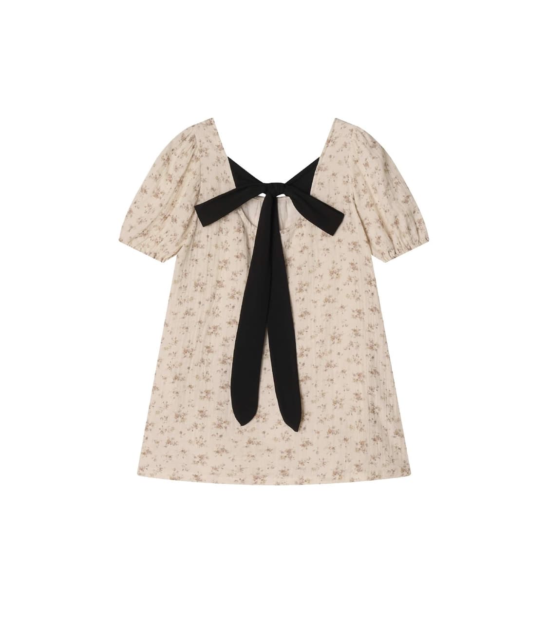 콜로신스 BLACK TIE BLOUSE VINTAGE FLOWER 상품이미지2