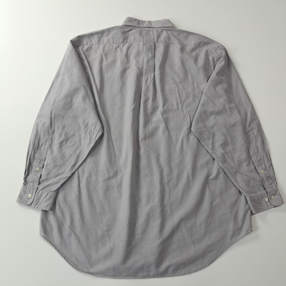 CJ350 2XL 폴로 90s 모던 그레이 마이크로체크 셔츠 남방 상품이미지6