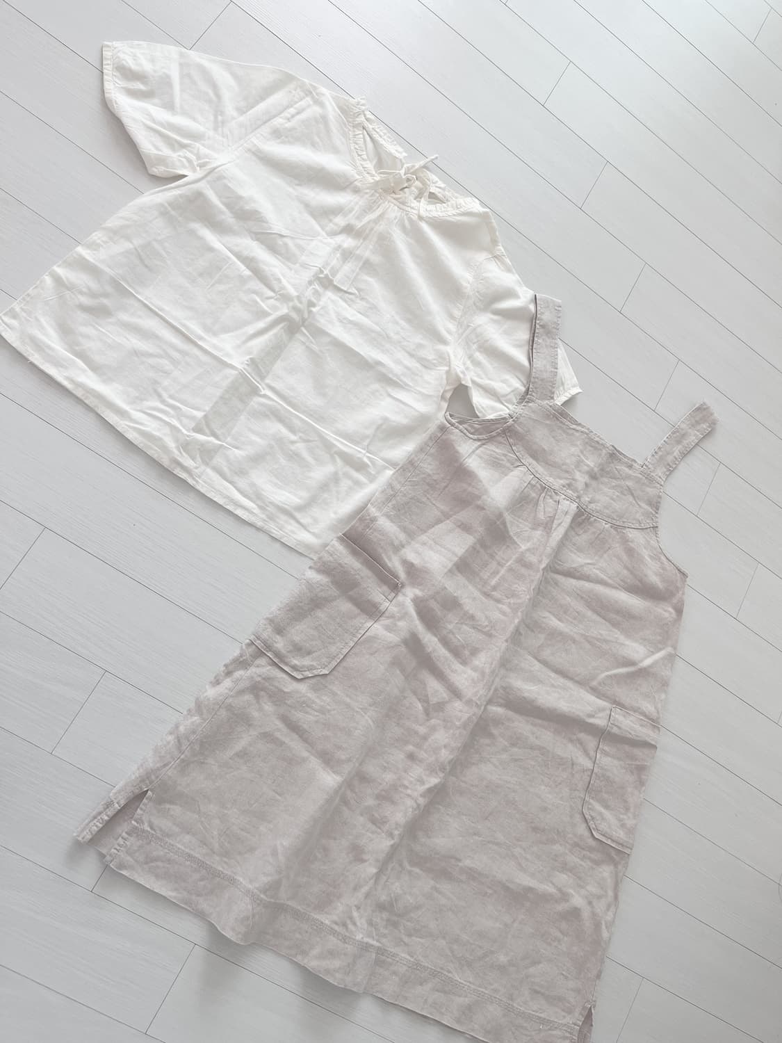 Ehkasopo 블라우스 sm2원피스 세트 린넨 모리걸 상품이미지4