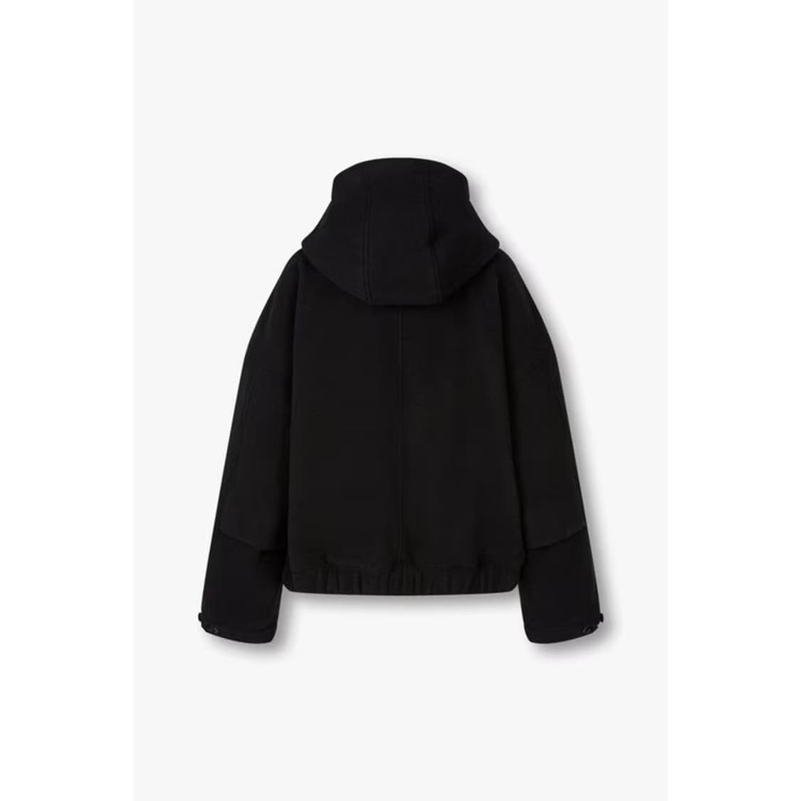 스튜디오톰보이 후디 방모 점퍼 코트 블랙 상품이미지2