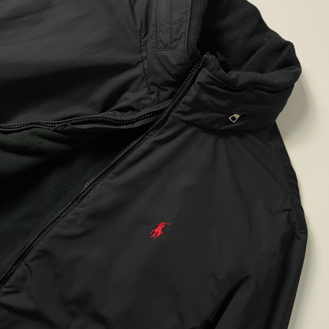 Polo  폴로 랄프로렌 자수 폴리쉘 블랙 페리 자켓  상품이미지4