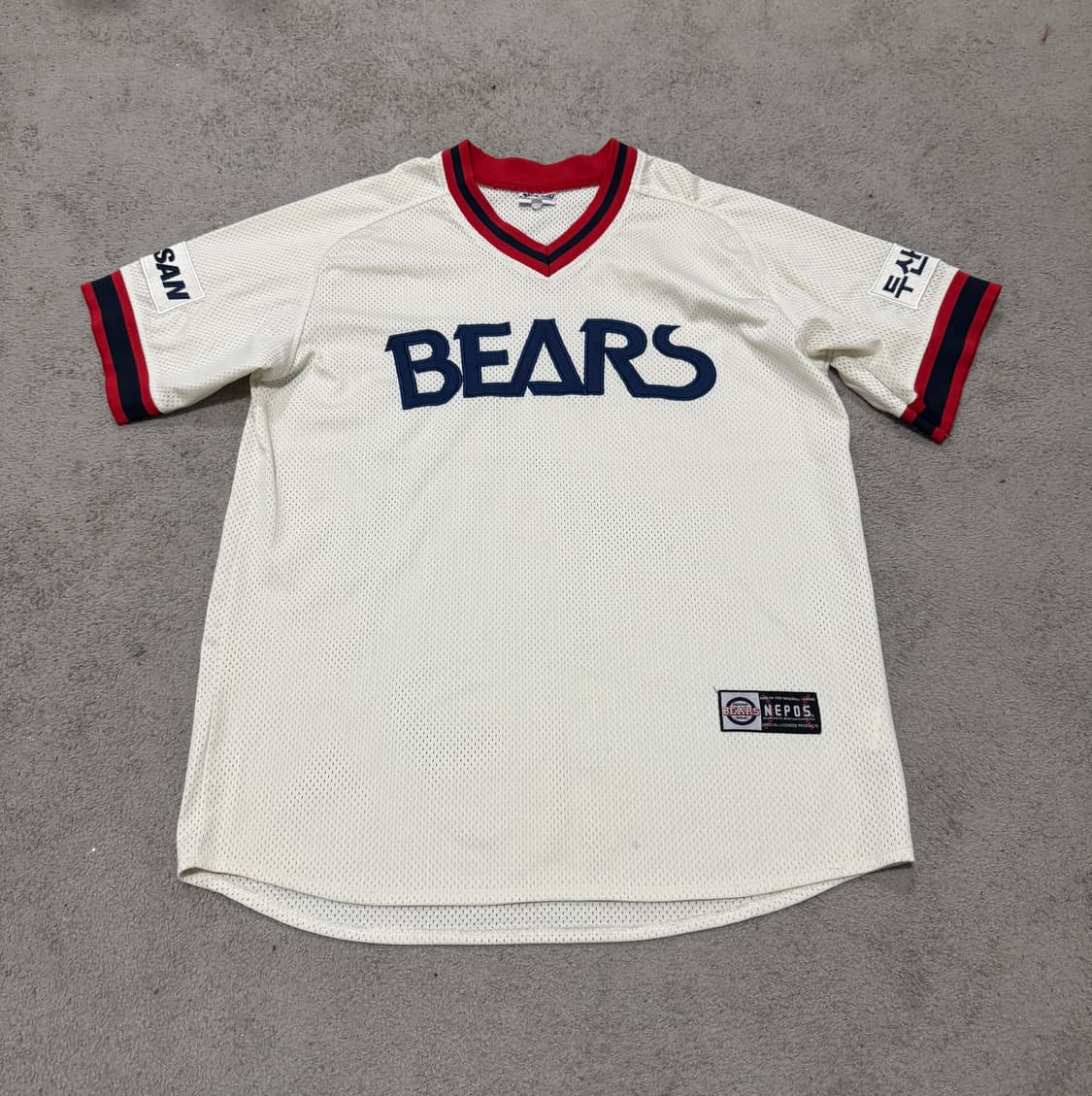 두산베어스 올드 네포스 노마킹 유니폼 100 상품이미지1