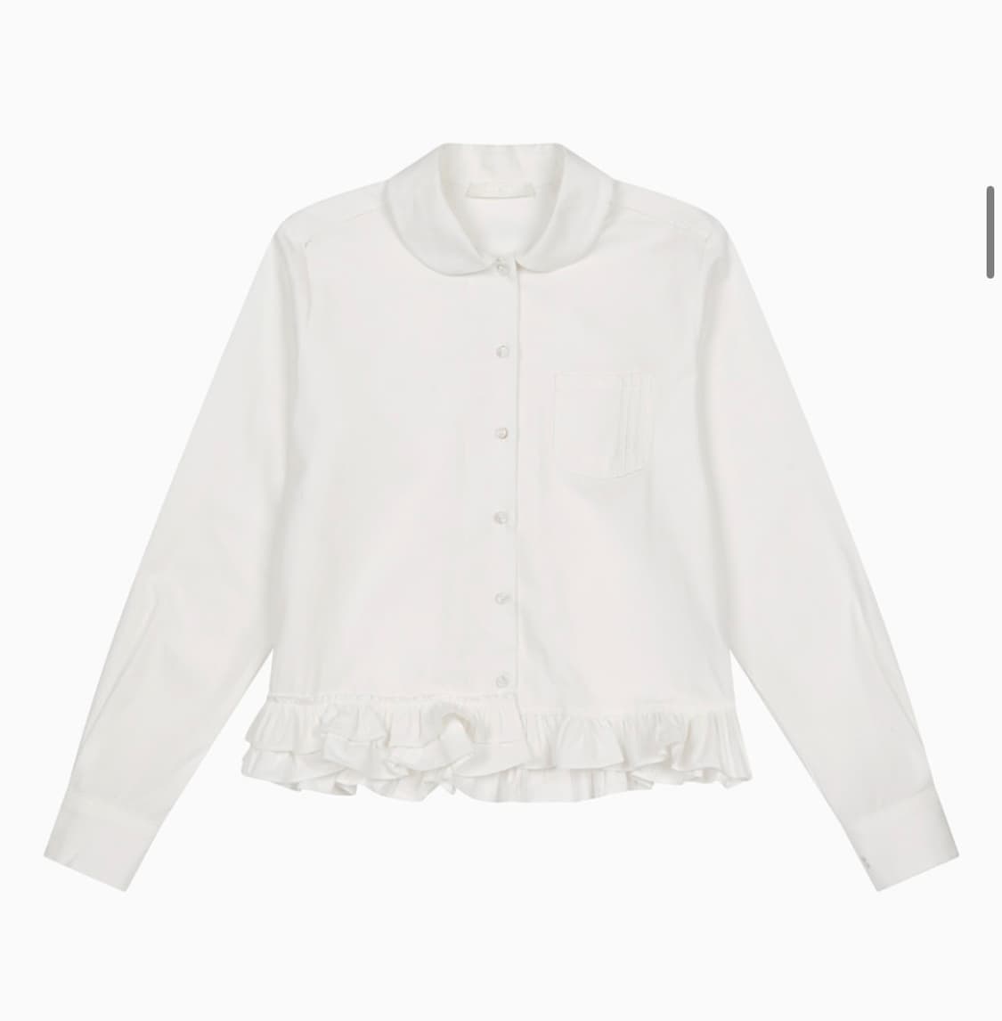 오헤시오 프릴 포켓 블라우스, 아이보리 상품이미지3