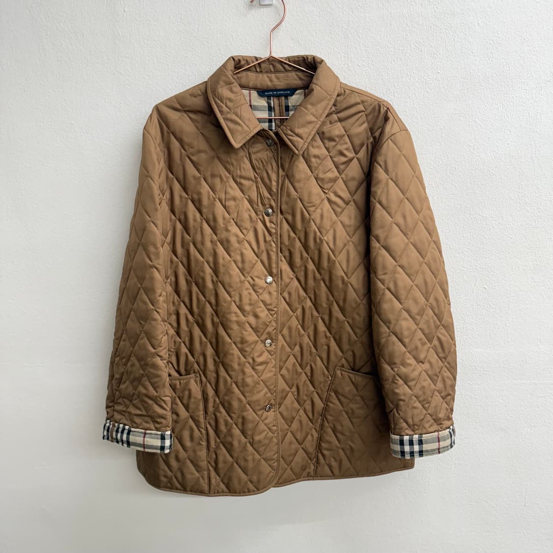 버버리 브라운 퀄팅 자켓 m 상품이미지1