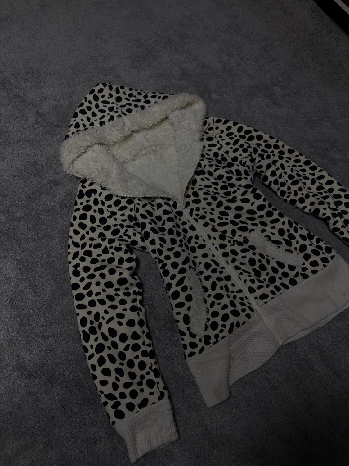 Vintage Gyaru Y2K Fur hood zip up 상품이미지3