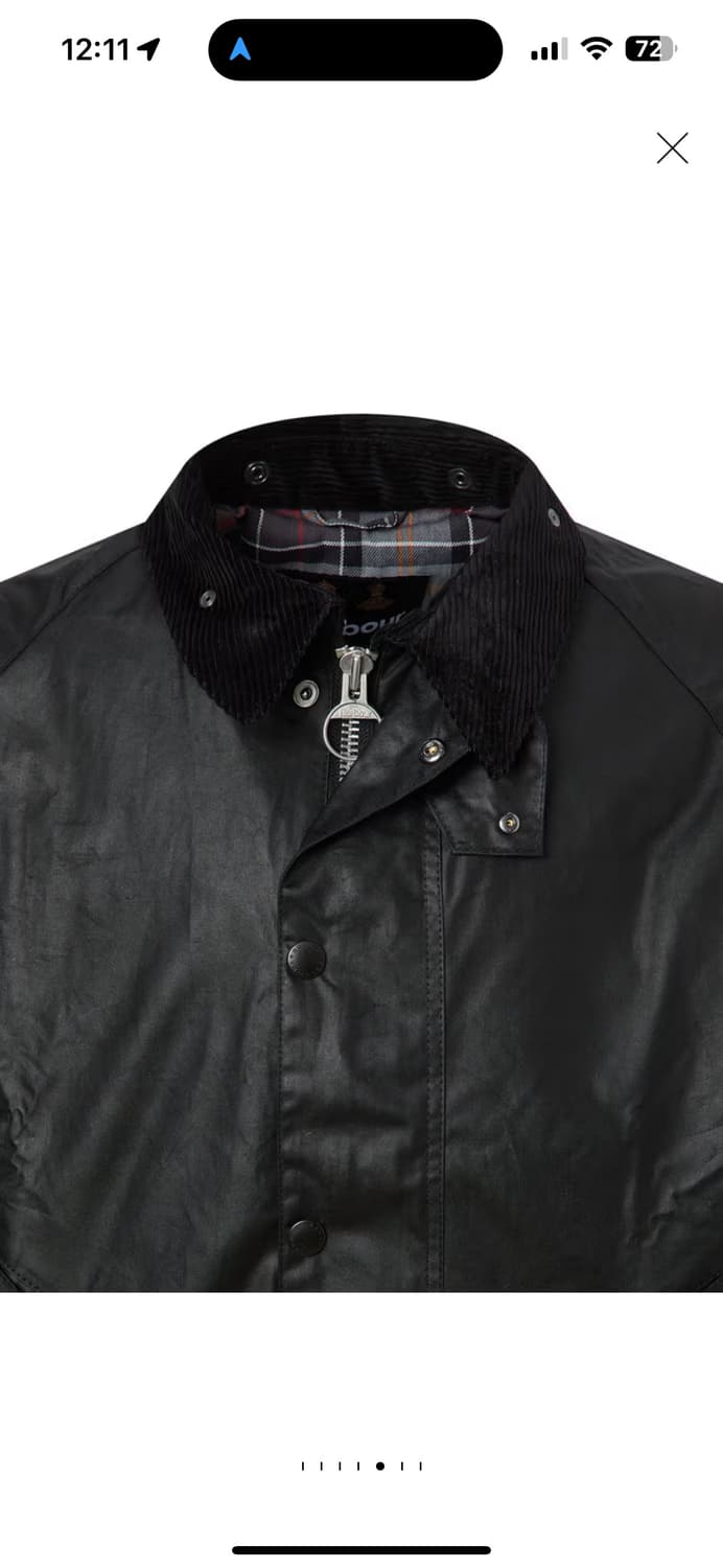 바버 23FW 블랙 OS Transport 왁스 자켓 038사이즈 상품이미지5