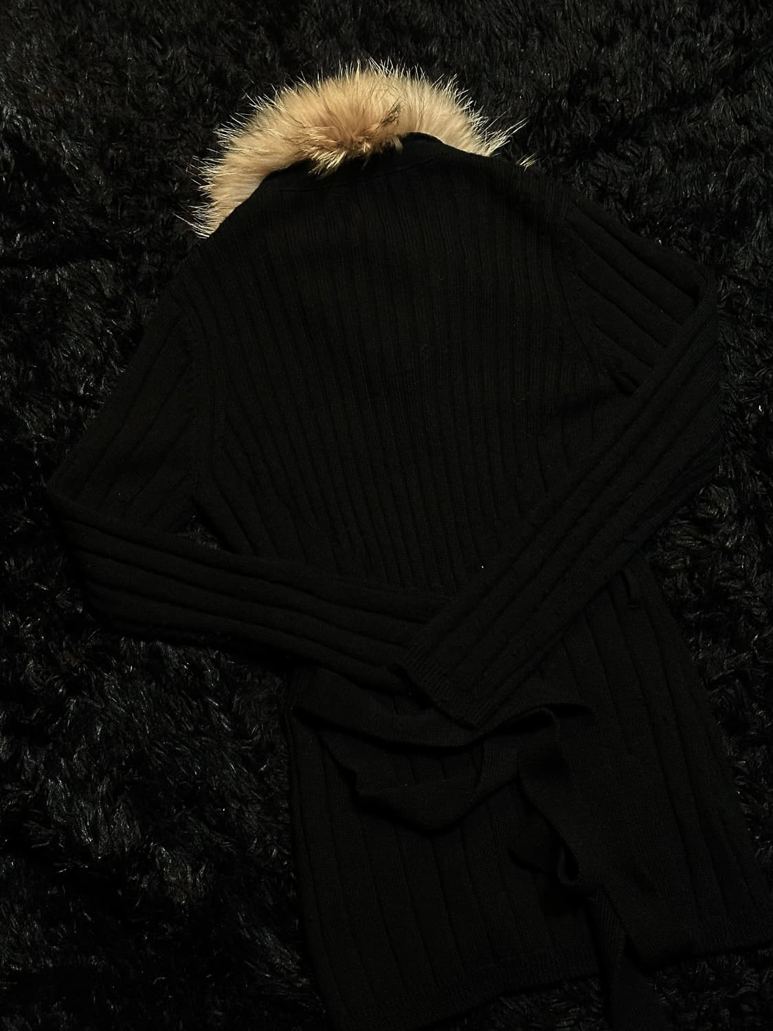 Fur knit cardigan 상품이미지2