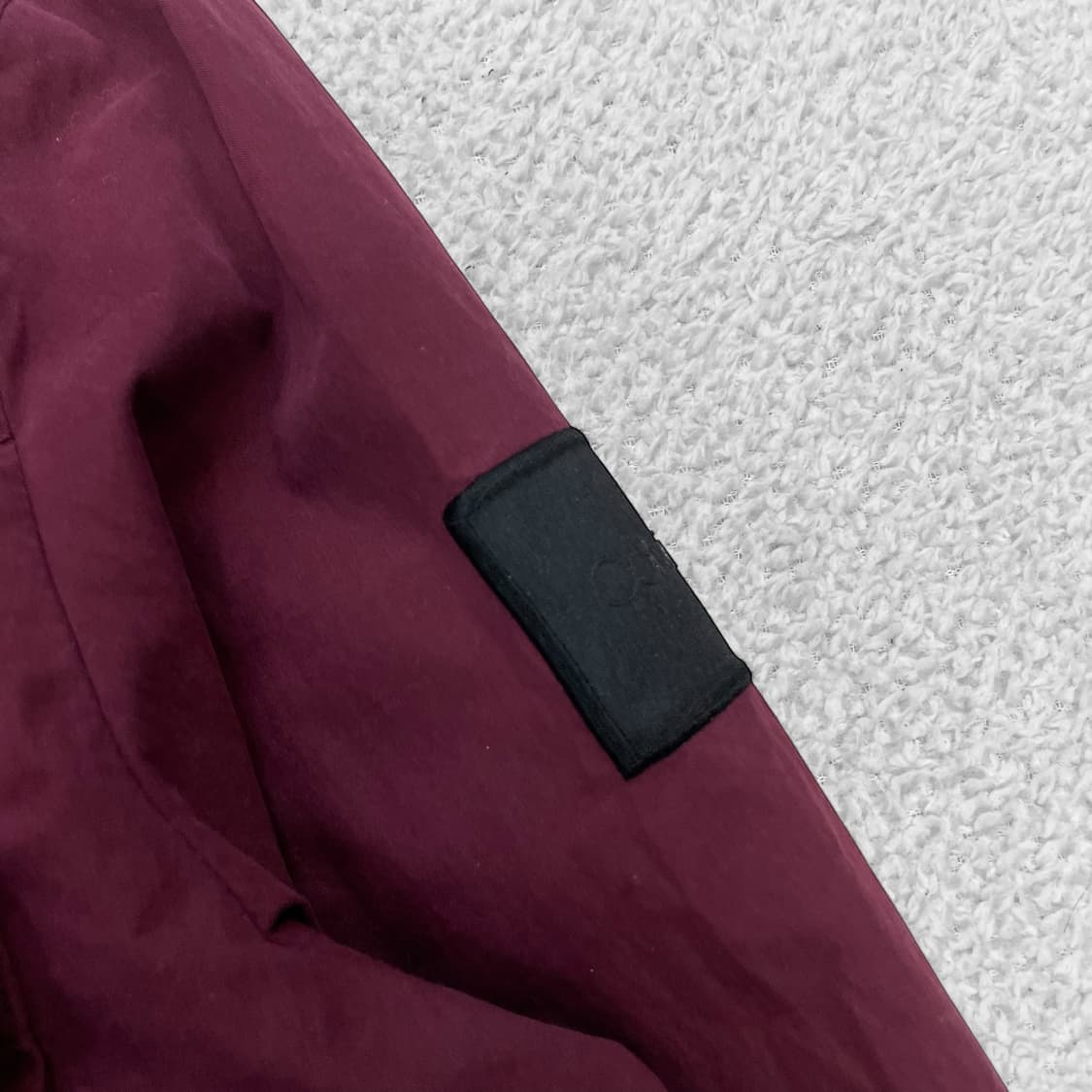 캘빈클라인 투 포켓 롱슬리브 오버셔츠 버건디 상품이미지3