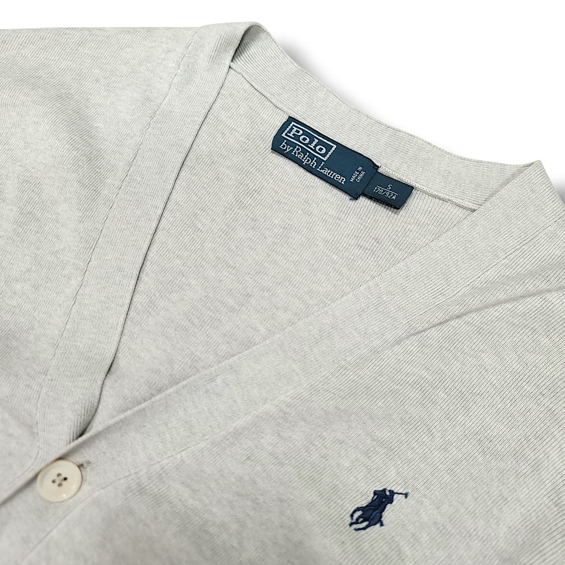 [S~M] 폴로 그레이 코튼 브이넥 가디건 상품이미지7