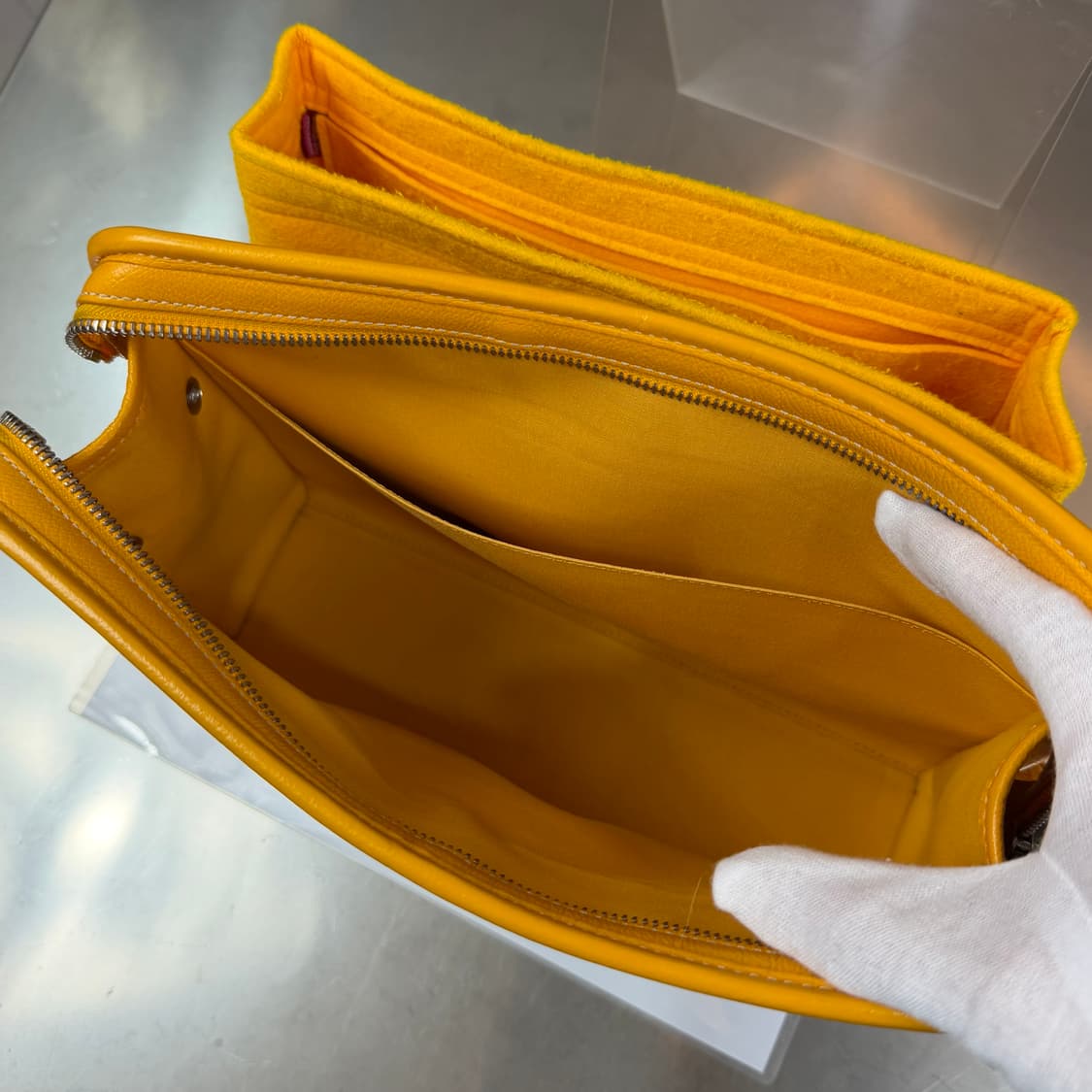 고야드 스페셜 옐로우 쥬방스 GM 클러치  상품이미지4