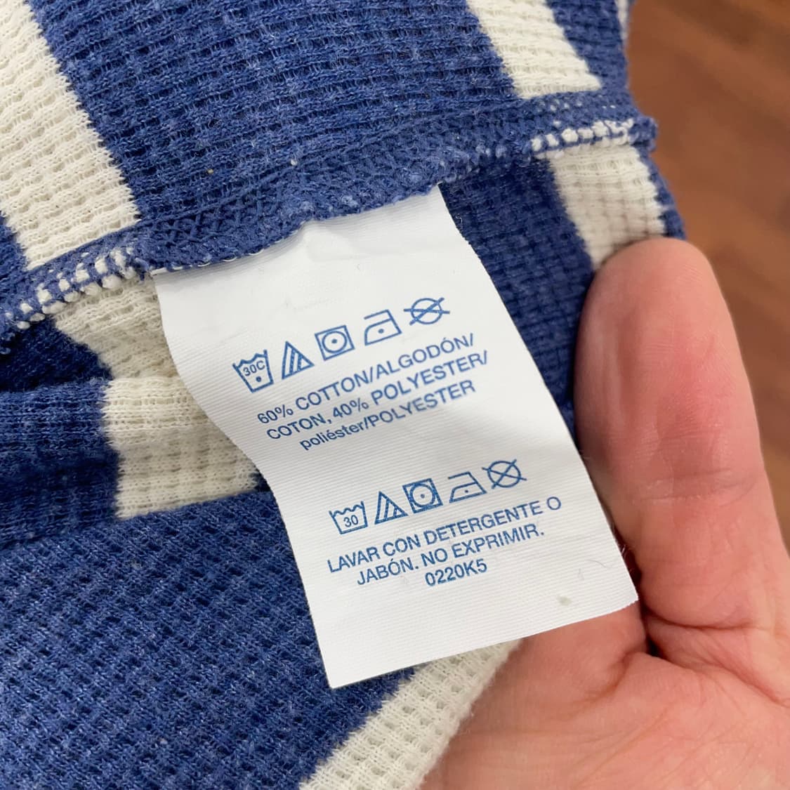 폴로 스트라이프 와플 티 상품이미지4