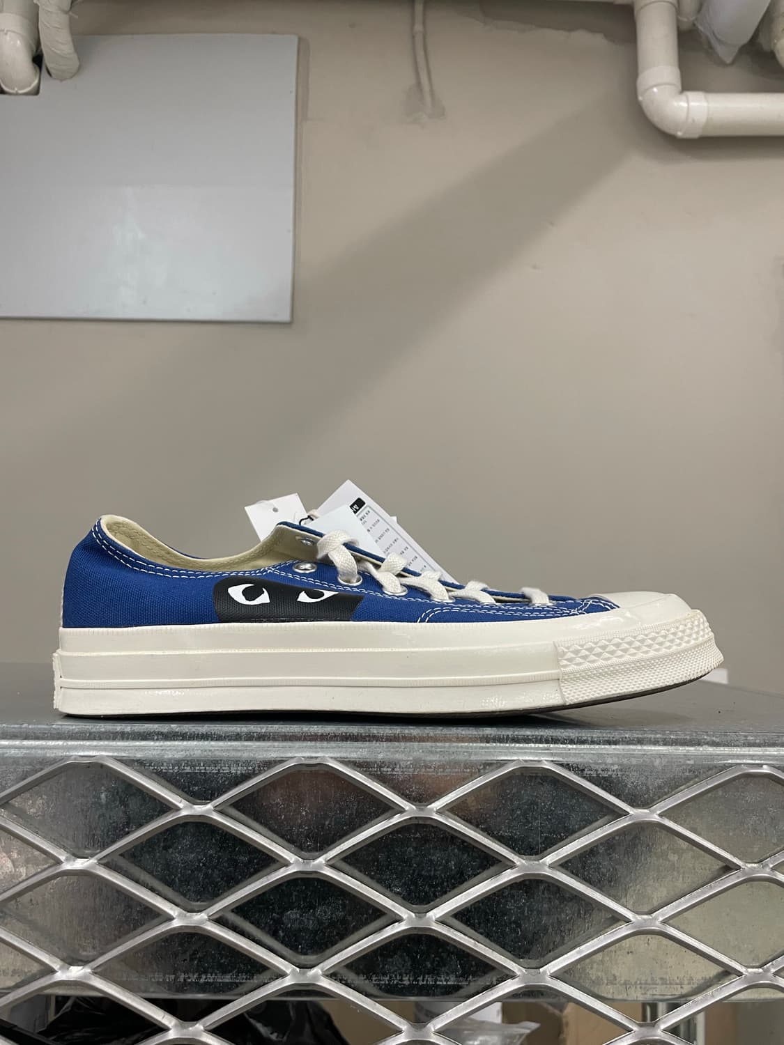 컨버스 x 꼼데 블루 로우 255mm(박스x)(gr-4622) 상품이미지4