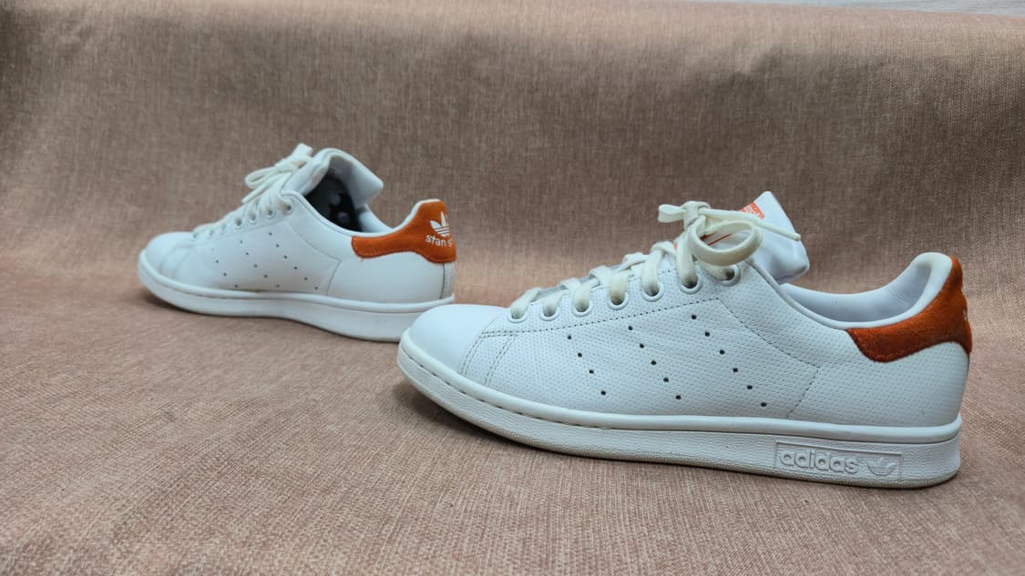 아디다스 240mm- 스탠스미스 흰색/오렌지 상품이미지4