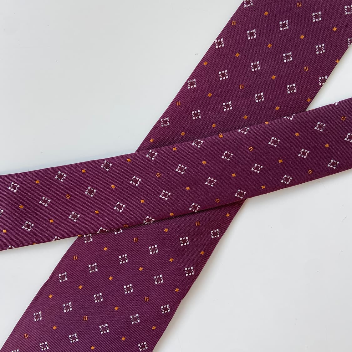 신형 FENDI 펜디 FF모노그램 정품 명품넥타이 8.2cm 상품이미지4