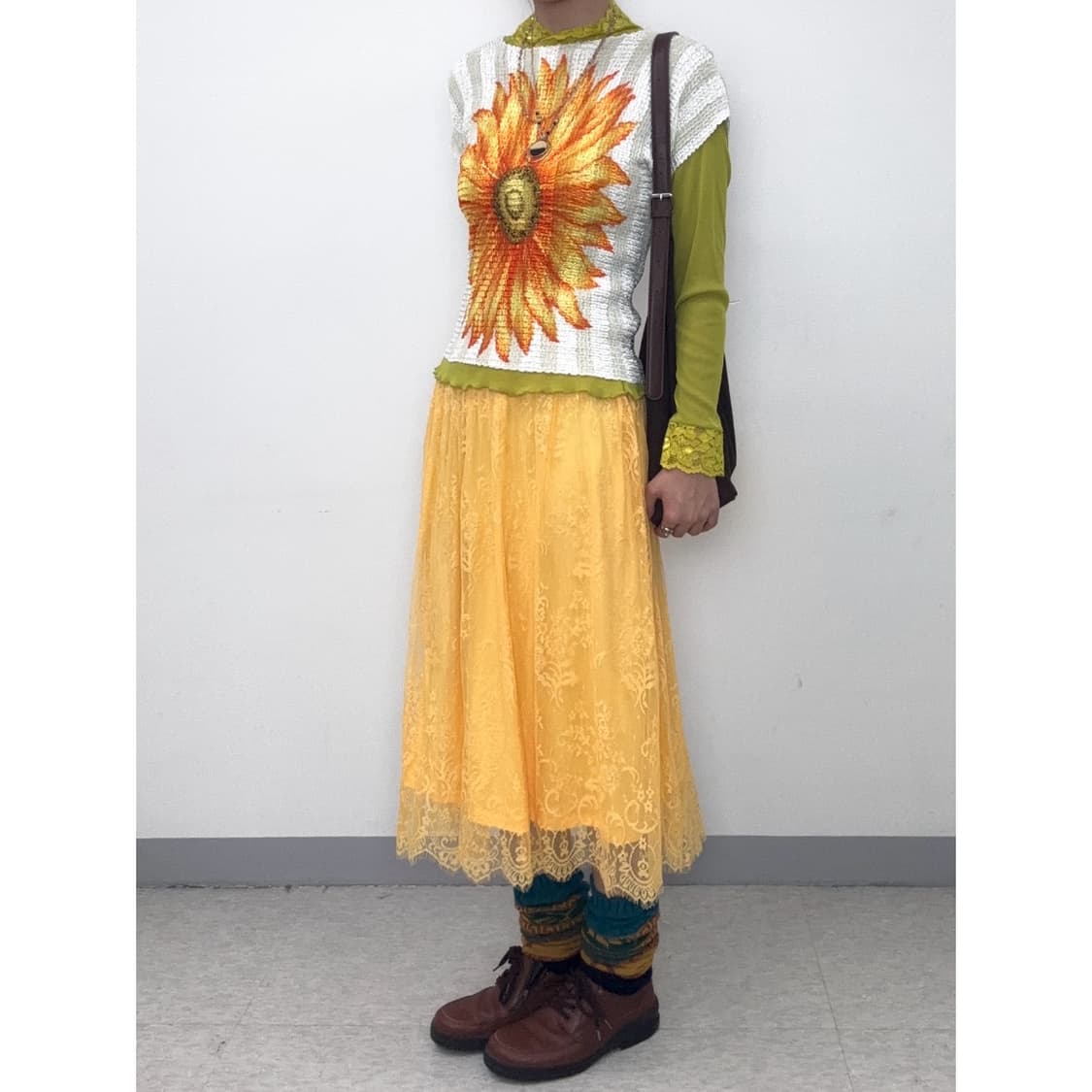 빈티지 레이스 샤 스커트 상품이미지2