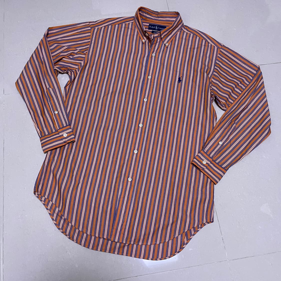 POLO 폴로 랄프로렌 만다린 스트라이프 셔츠 상품이미지2