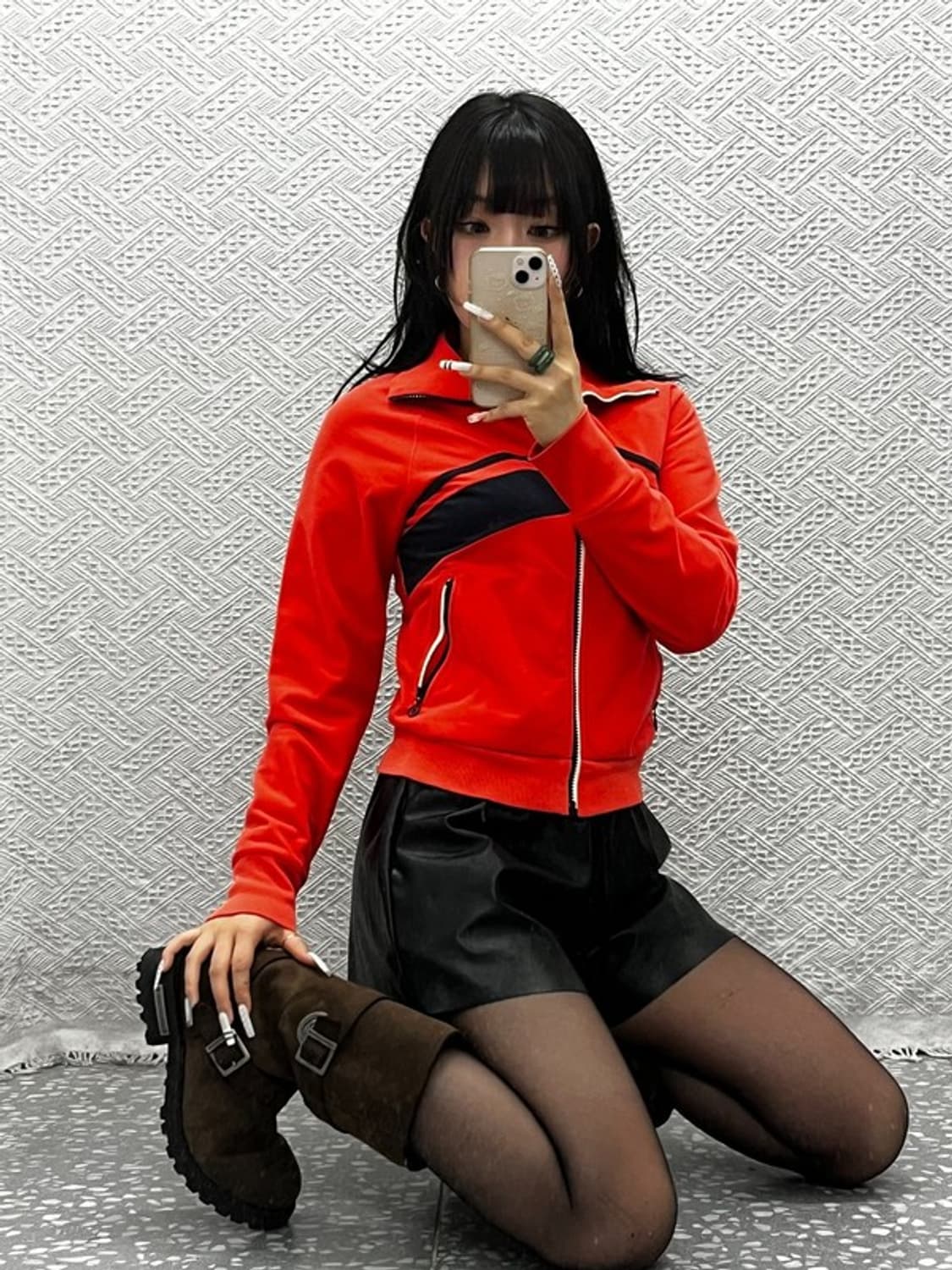 아디다스 희귀 레트로 키치 벨벳 레이싱 집업 M C10865 상품이미지2