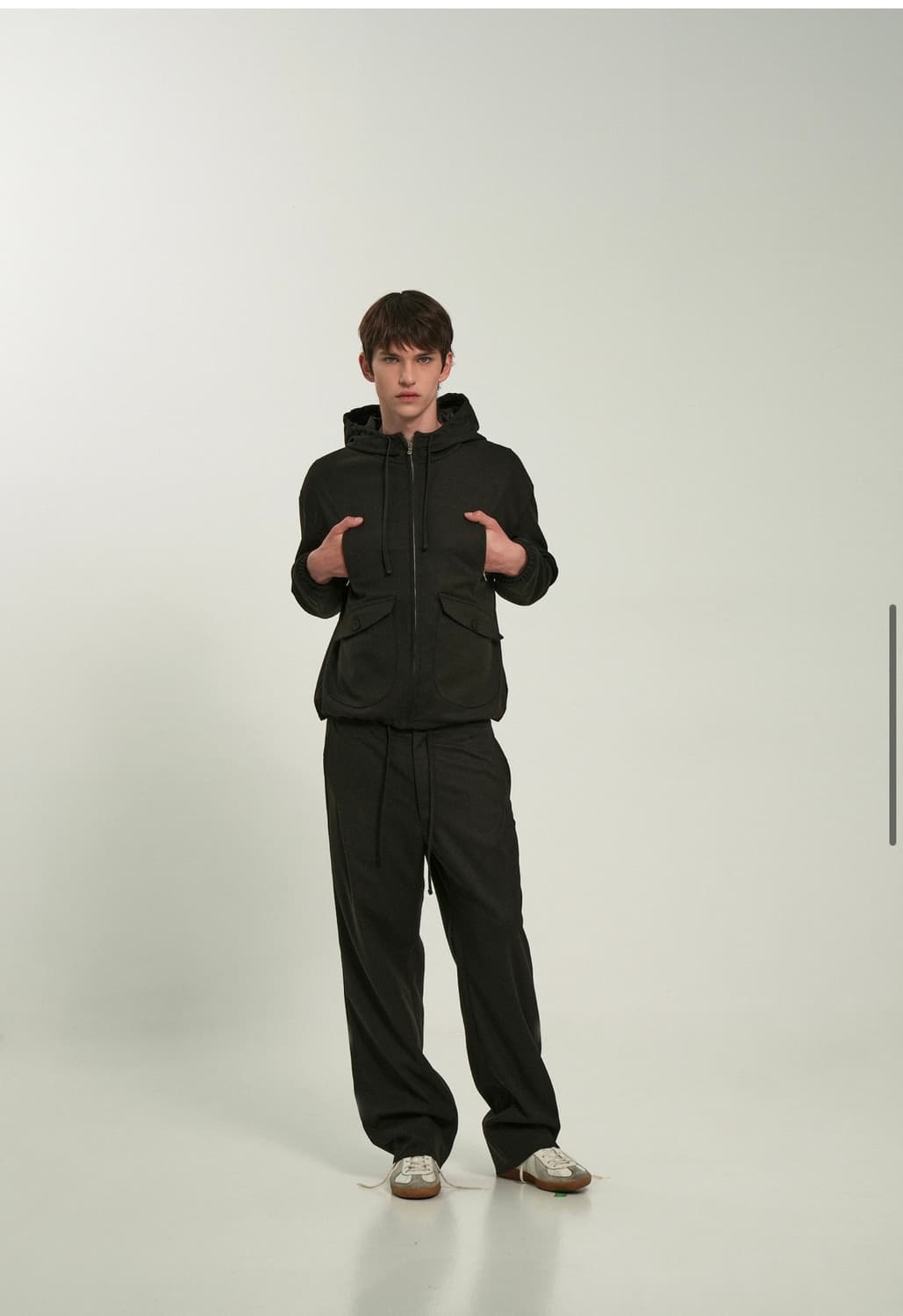 QUAD POCKET HOODED ZIP-UP (DARK BROWN) 상품이미지2