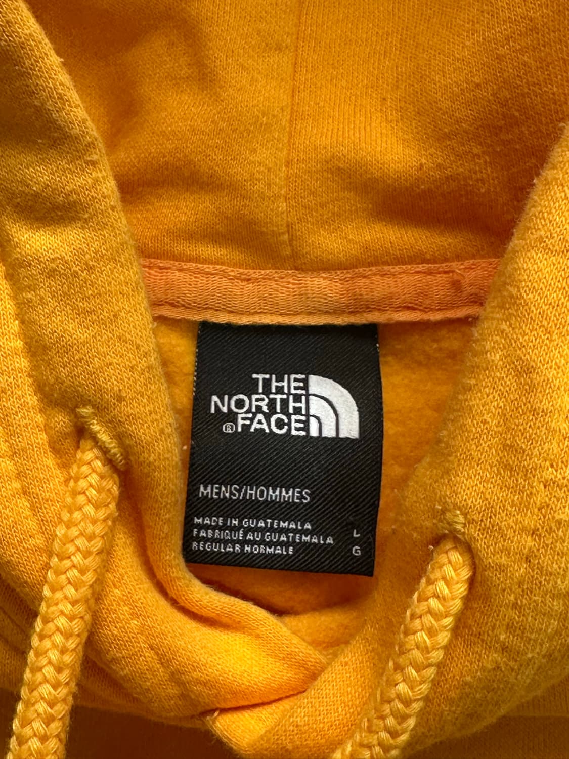 노스페이스 노란색 후드티 L 상품이미지4