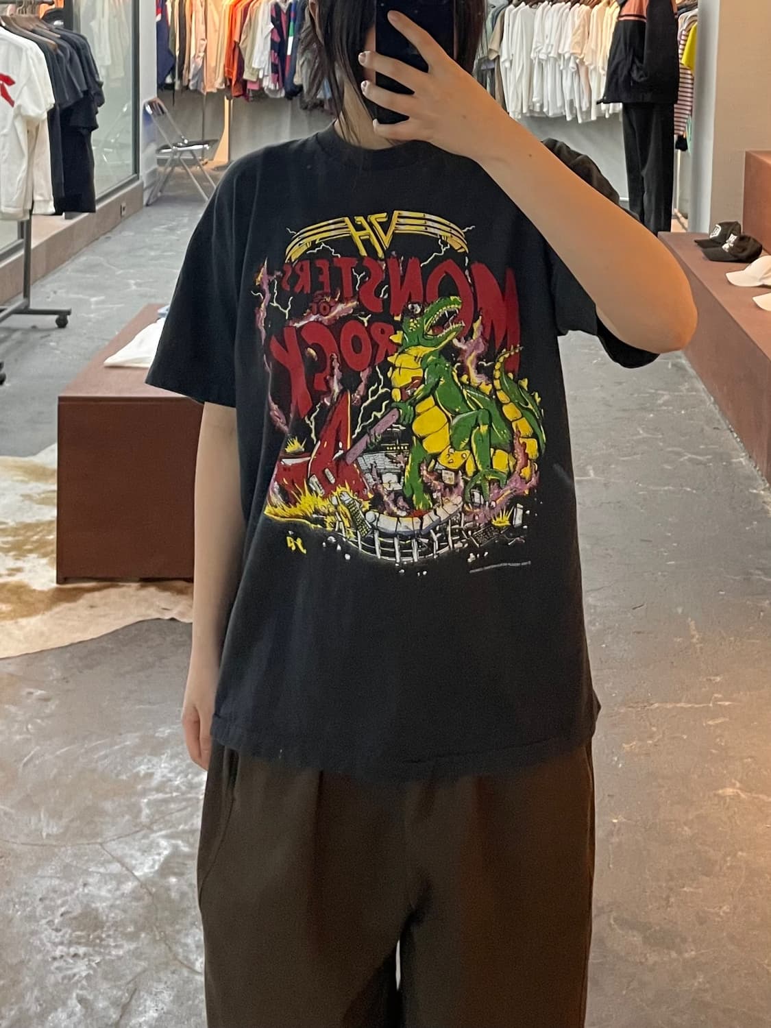 빈티지 몬스터스 오브 락 부틀렉 프린팅 반팔 H2542 상품이미지1