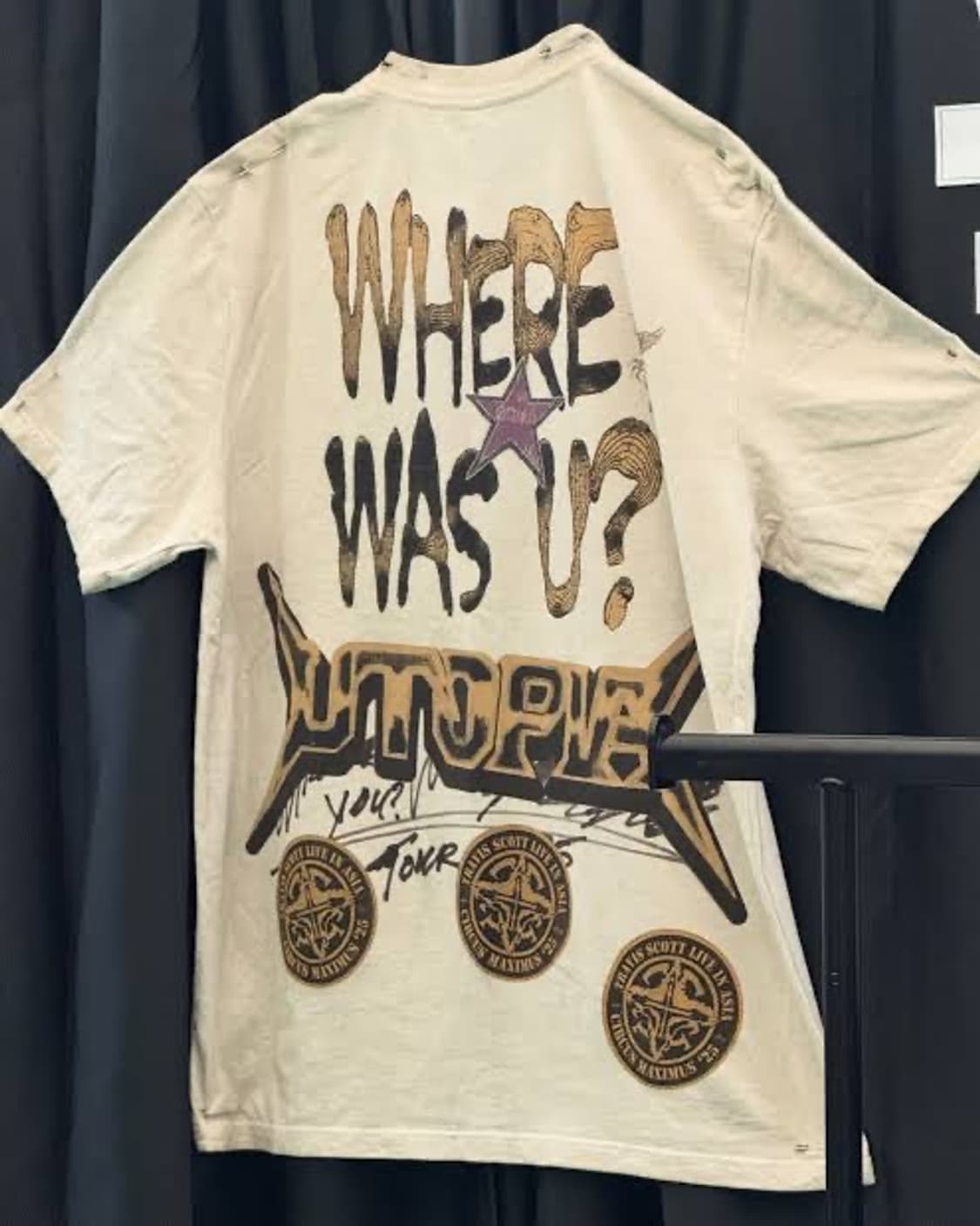 스캇 머천 where was us dirty white 티 XL 상품이미지3