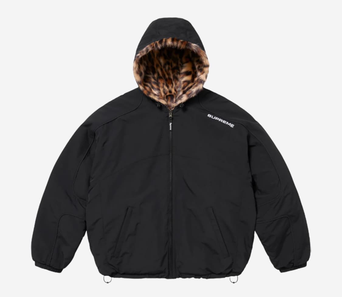 슈프림 리버시블 레오파드 퍼자켓 L 상품이미지2