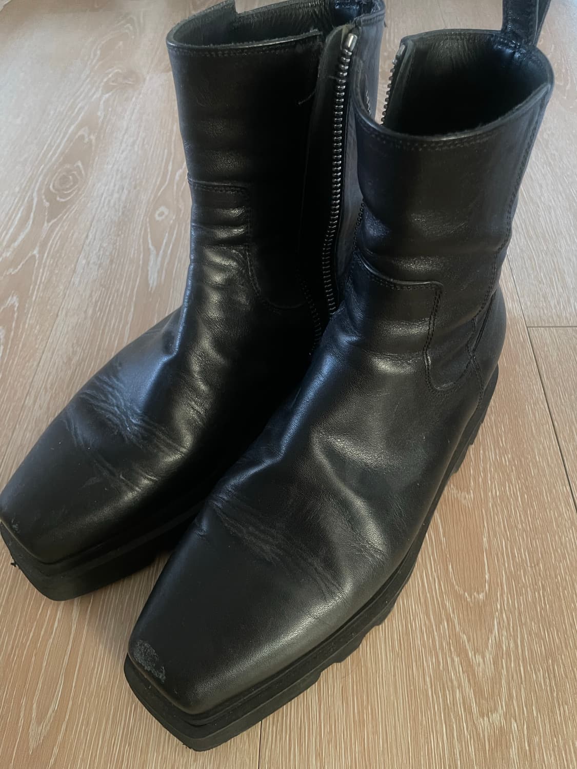 렉토 스퀘어 토 앵클 부츠 상품이미지2