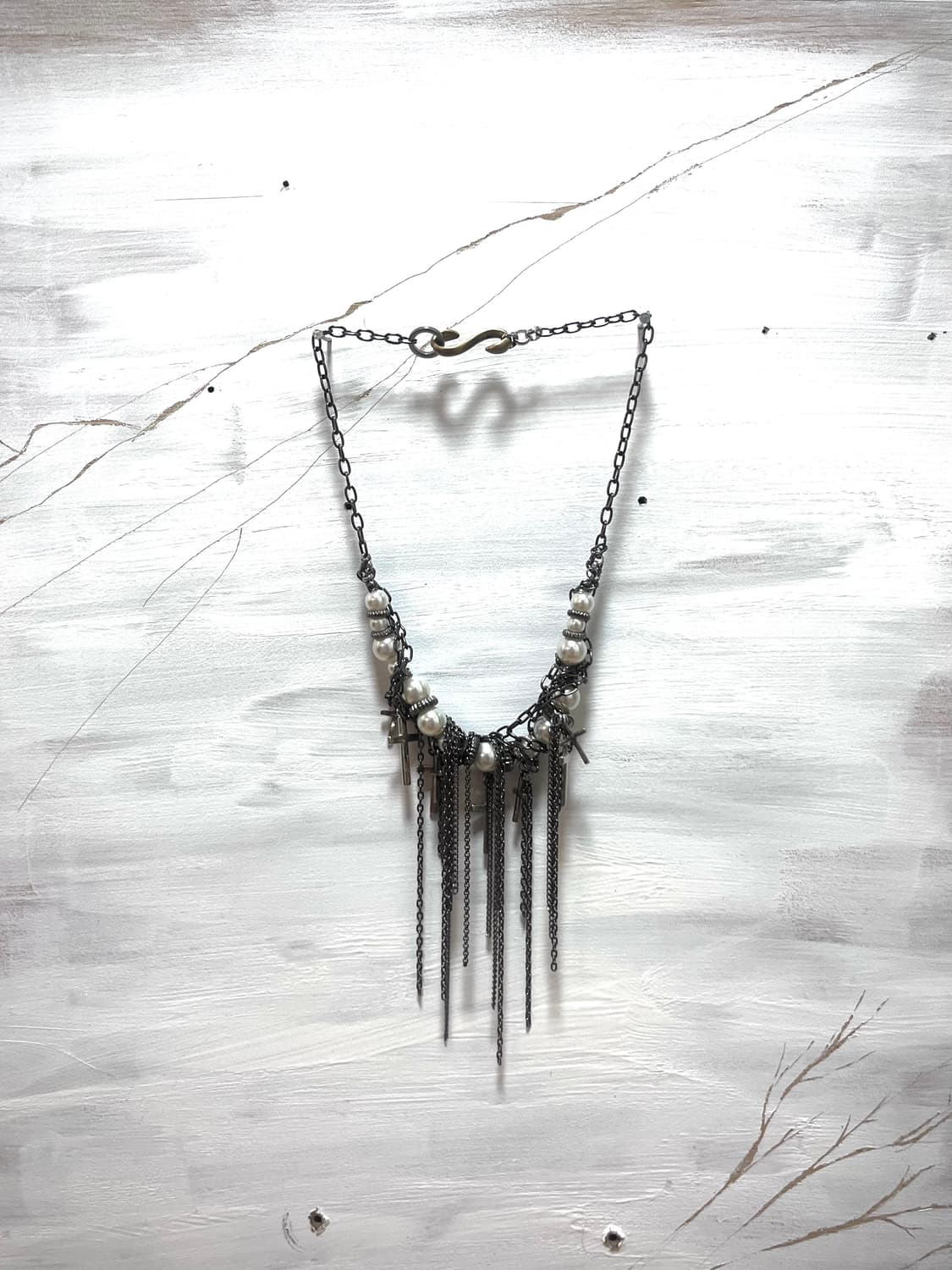 A pearl rayering necklace 상품이미지3