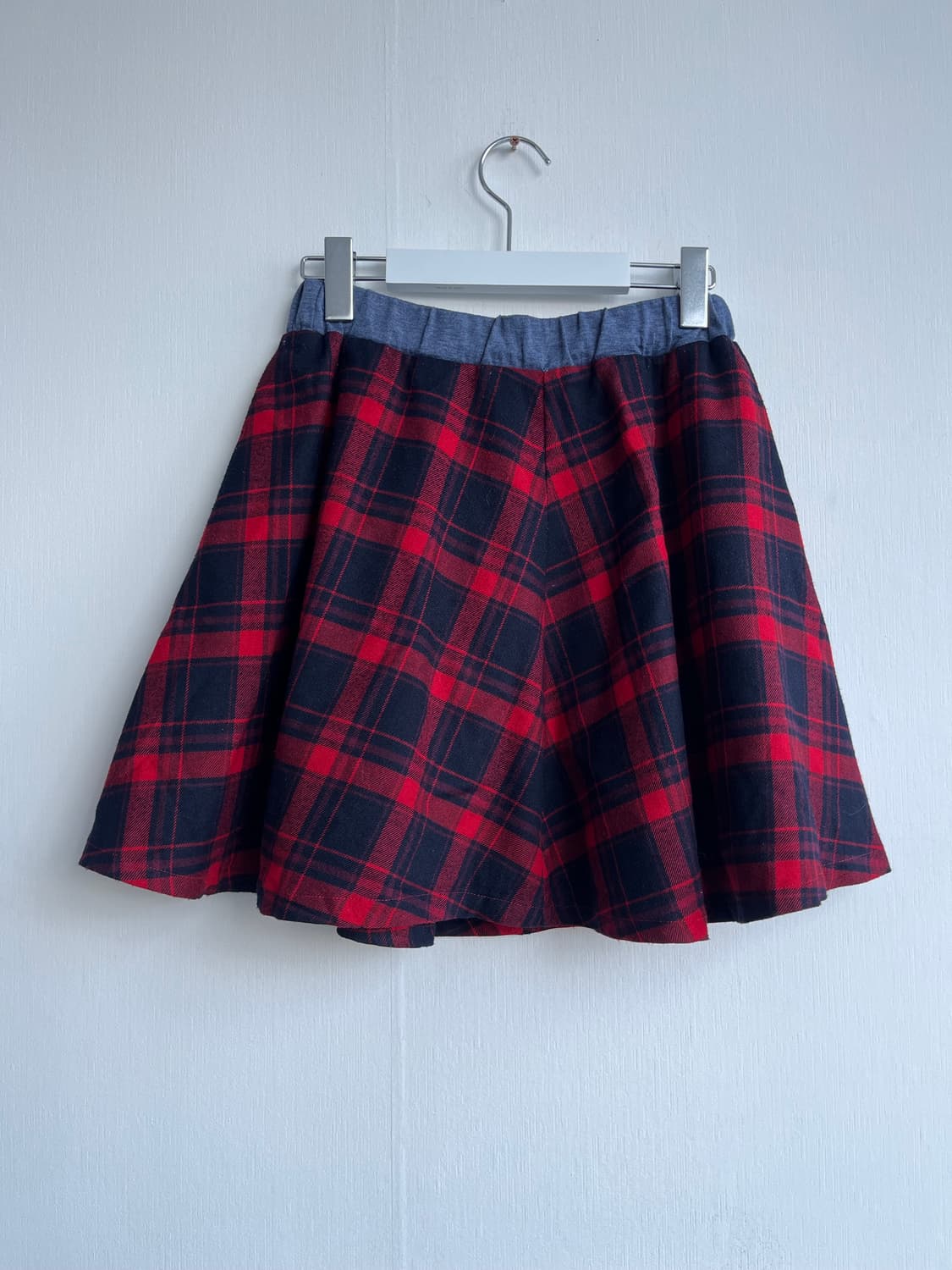 리버시블 체크 스커트 상품이미지3