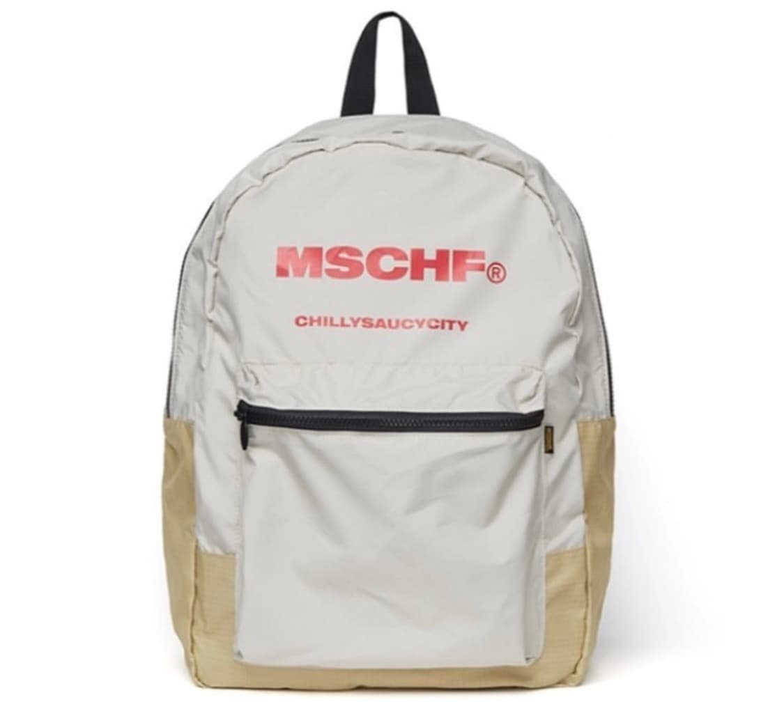 미스치프 18ss 나일론 백팩 베이지 상품이미지1