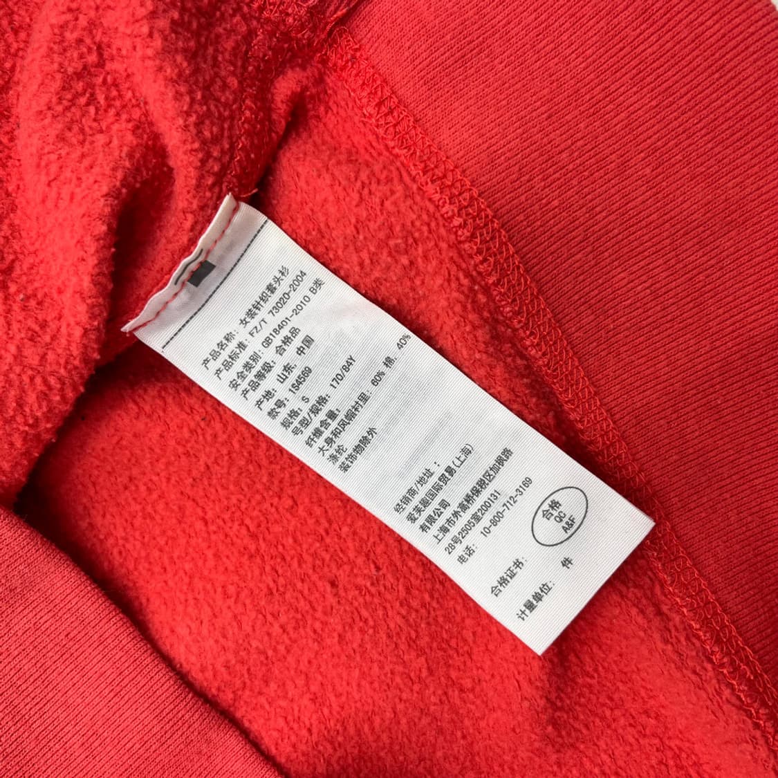 아베크롬비 네이비 센터로고 코랄 후드 S 상품이미지6