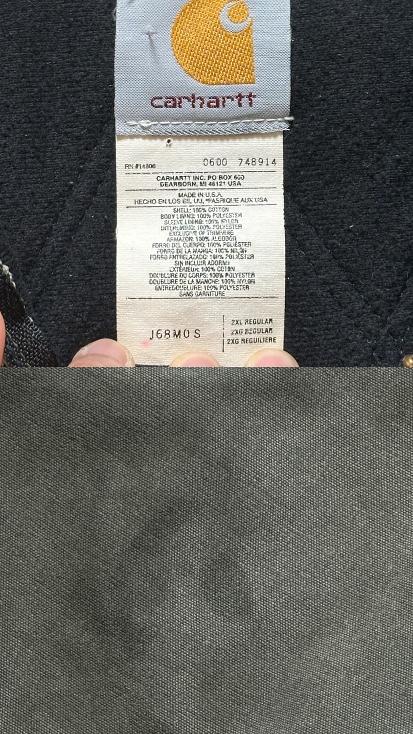 00s OG USA Made 칼하트 J68 액티브 칼하트 MOS J130 상품이미지9