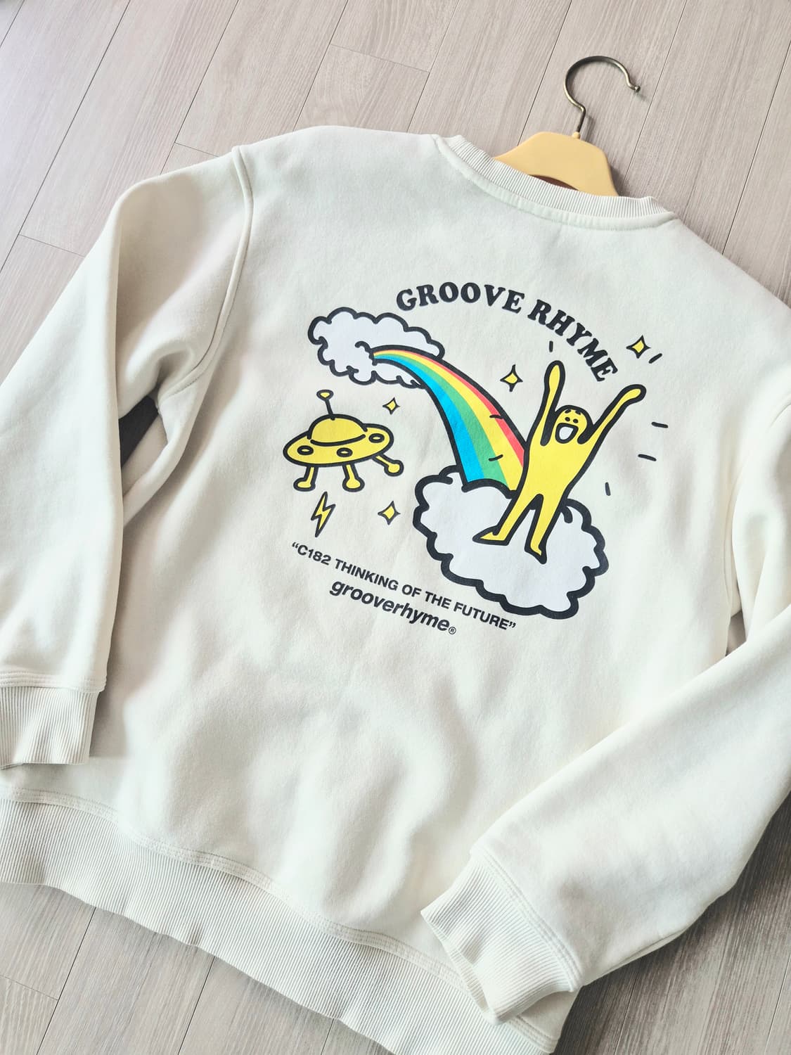 grooverhyme아이보리티셔츠 상품이미지1