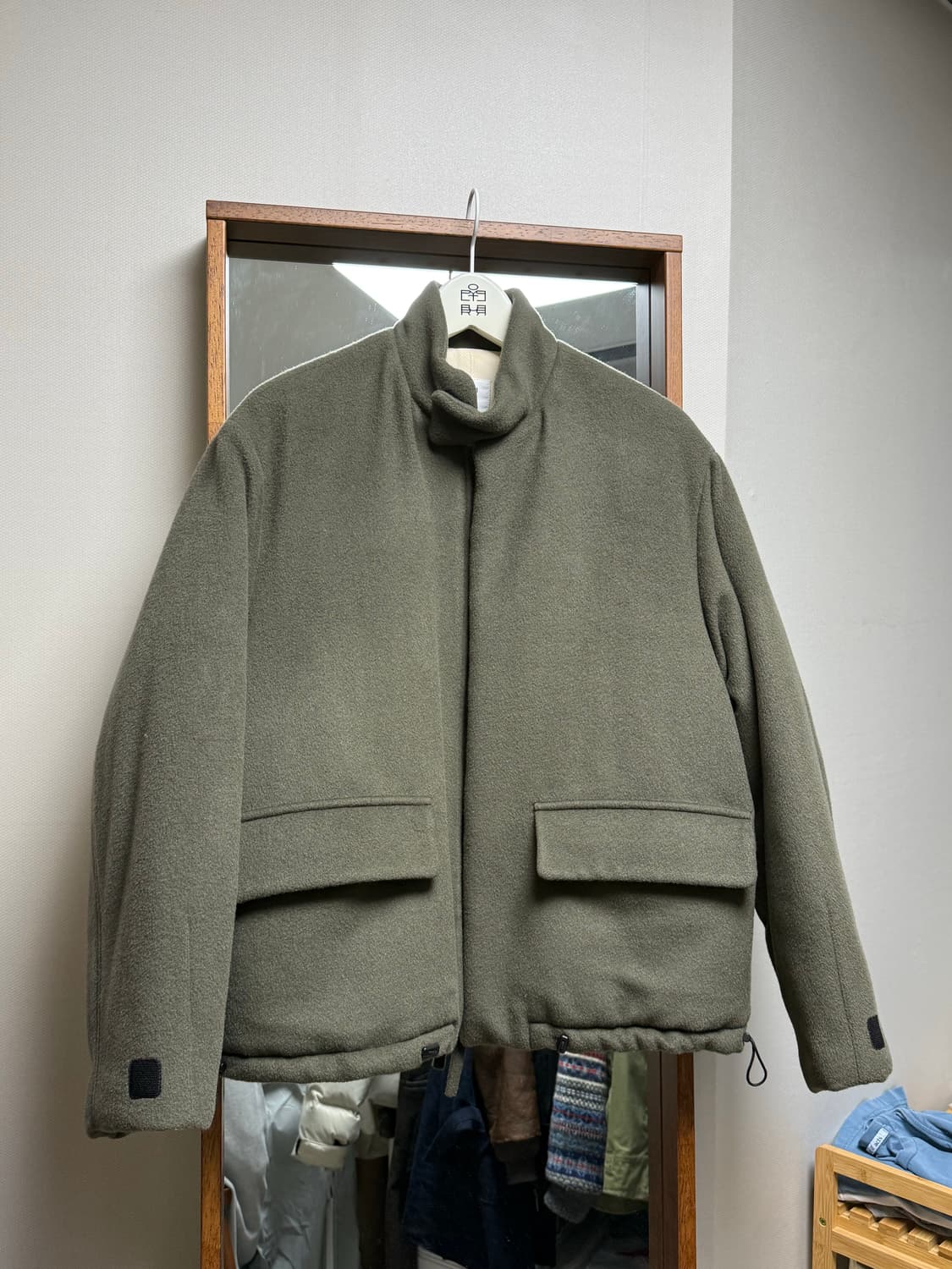 폴리테루 패디드 블루종 상품이미지1