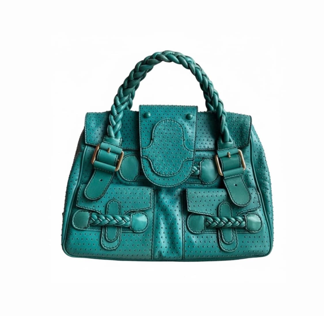 Valentino 발렌티노 페이던트 토드백 민트 상품이미지1